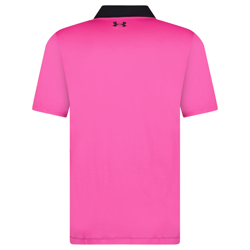 Perf 3.0 Colour Block Polo Shirt Black & Pink