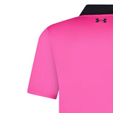 Perf 3.0 Colour Block Polo Shirt Black & Pink