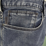 Emporio Armani J06 Slim Fit 5 Pocket Silver Eagle Belt Patch Jeans Blue - Swing Supply - Golf, Casual, Activewear Outlet Sale