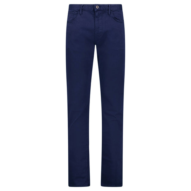 Emporio Armani J06 Slim Fit 5 Pocket Silver Eagle Belt Patch Jeans Navy - Swing Supply - Golf, Casual, Activewear Outlet Sale