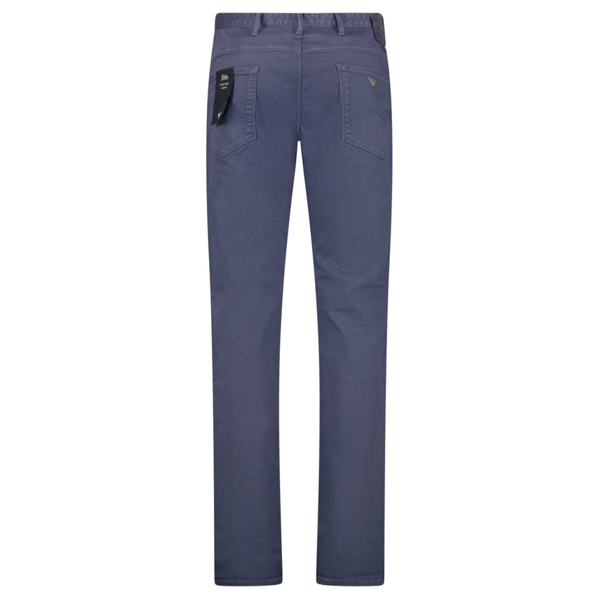 Emporio Armani J06 Slim Fit 5 Pocket Silver Eagle Blue Belt Patch Jeans Blue - Swing Supply - Golf, Casual, Activewear Outlet Sale