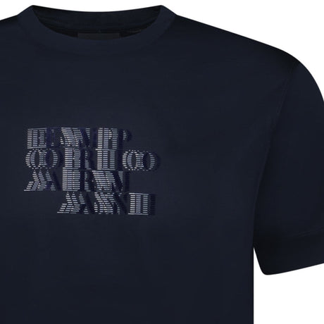 Emporio Armani Velvet Writing Logo Mercerised T-Shirt Navy - Swing Supply - Golf, Casual, Activewear Outlet Sale