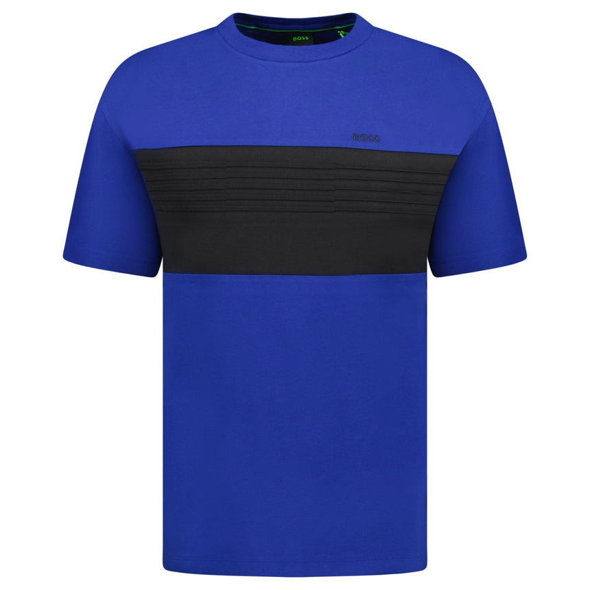 Hugo Boss Boss Logo Colour Block T-Shirt Blue & Black - Swing Supply - Golf, Casual, Activewear Outlet Sale