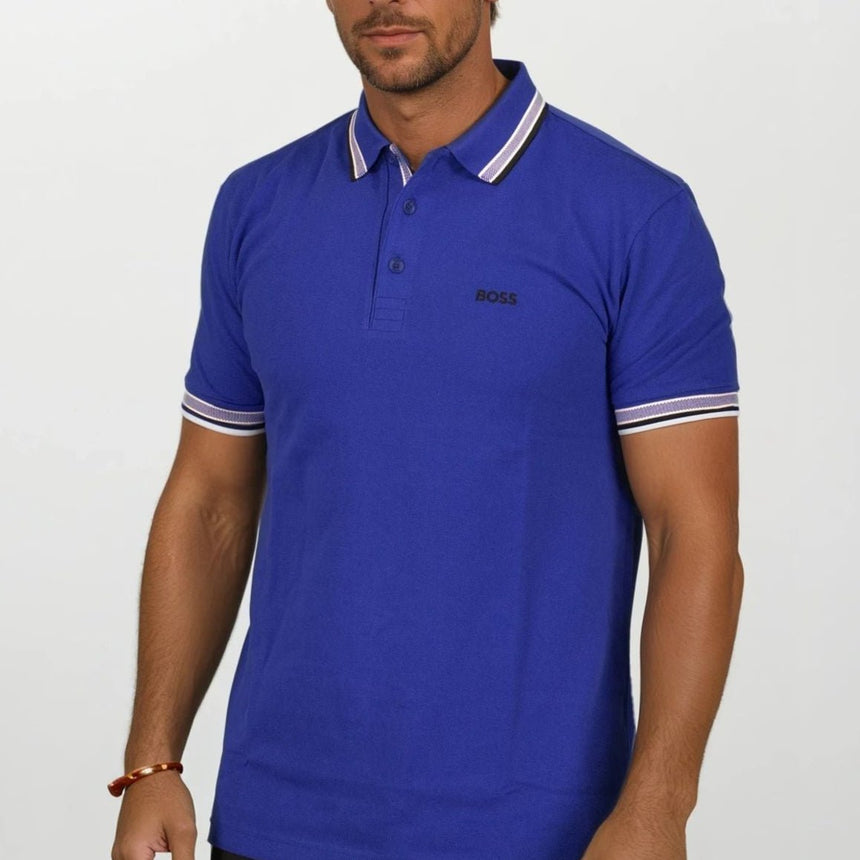Hugo Boss Paddy Polo Shirt Blue - Swing Supply - Golf, Casual, Activewear Outlet Sale