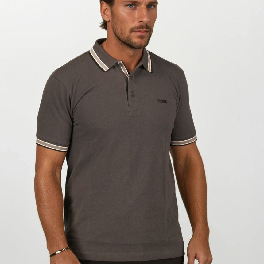 Hugo Boss Paddy Polo Shirt Dark Grey - Swing Supply - Golf, Casual, Activewear Outlet Sale