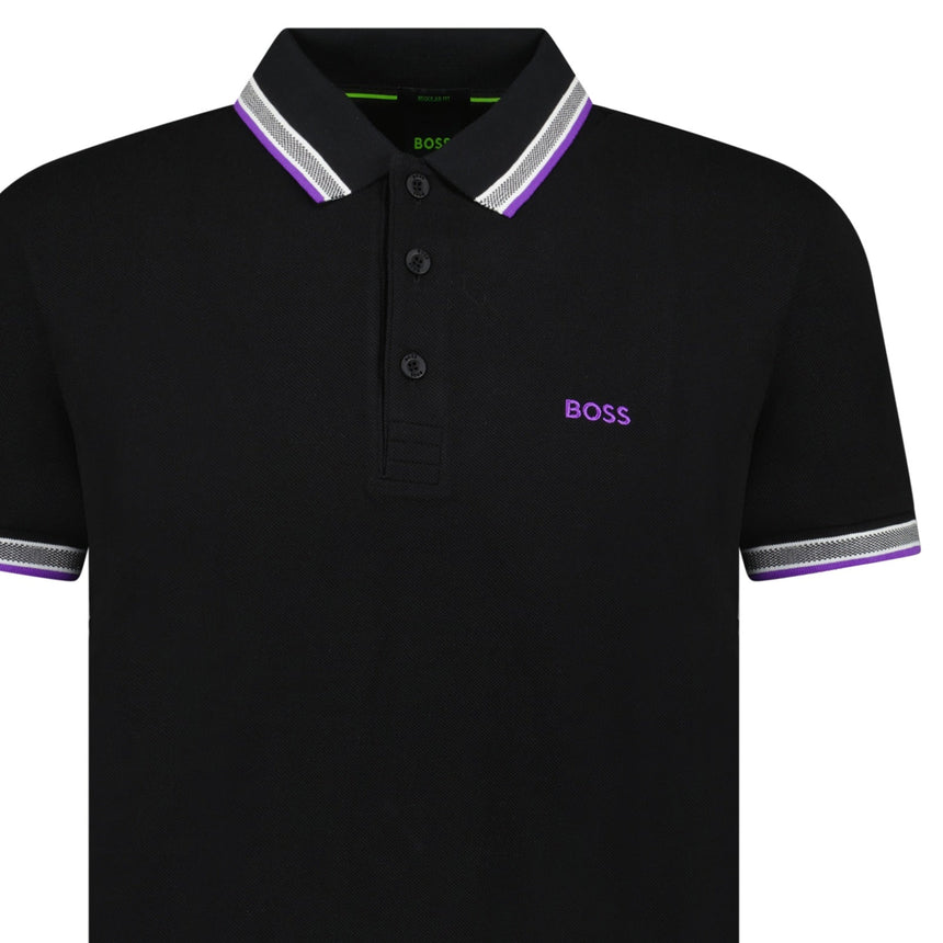 Hugo Boss Paddy Polo Shirt Purple & Black - Swing Supply - Golf, Casual, Activewear Outlet Sale