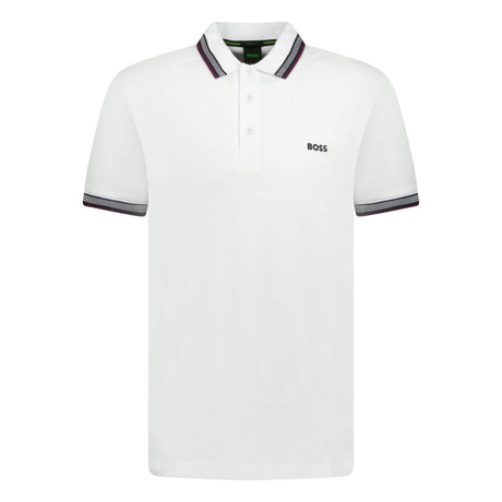 Hugo Boss Paddy Polo Shirt White - Swing Supply - Golf, Casual, Activewear Outlet Sale