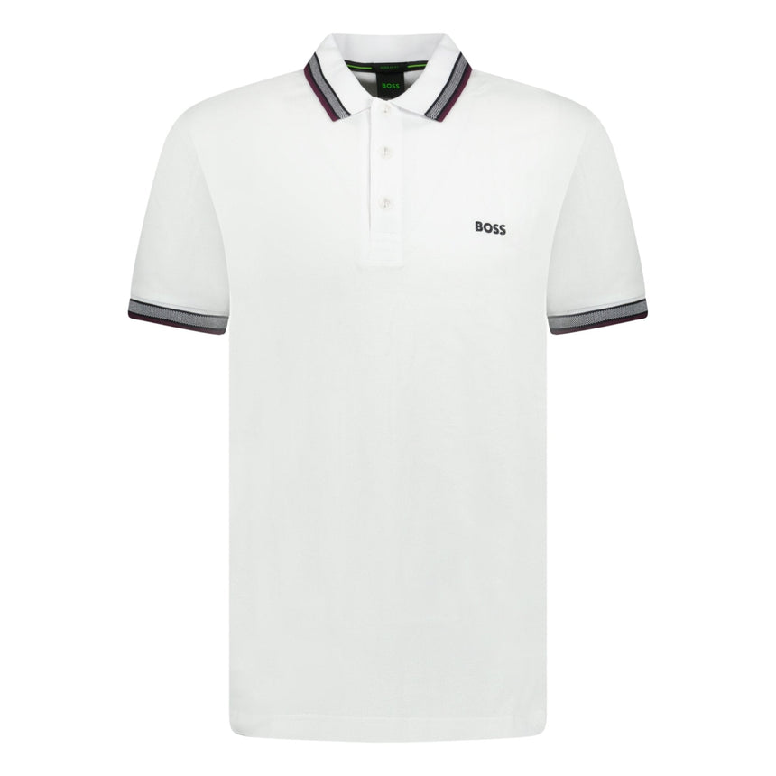 Hugo Boss Paddy Polo Shirt White - Swing Supply - Golf, Casual, Activewear Outlet Sale