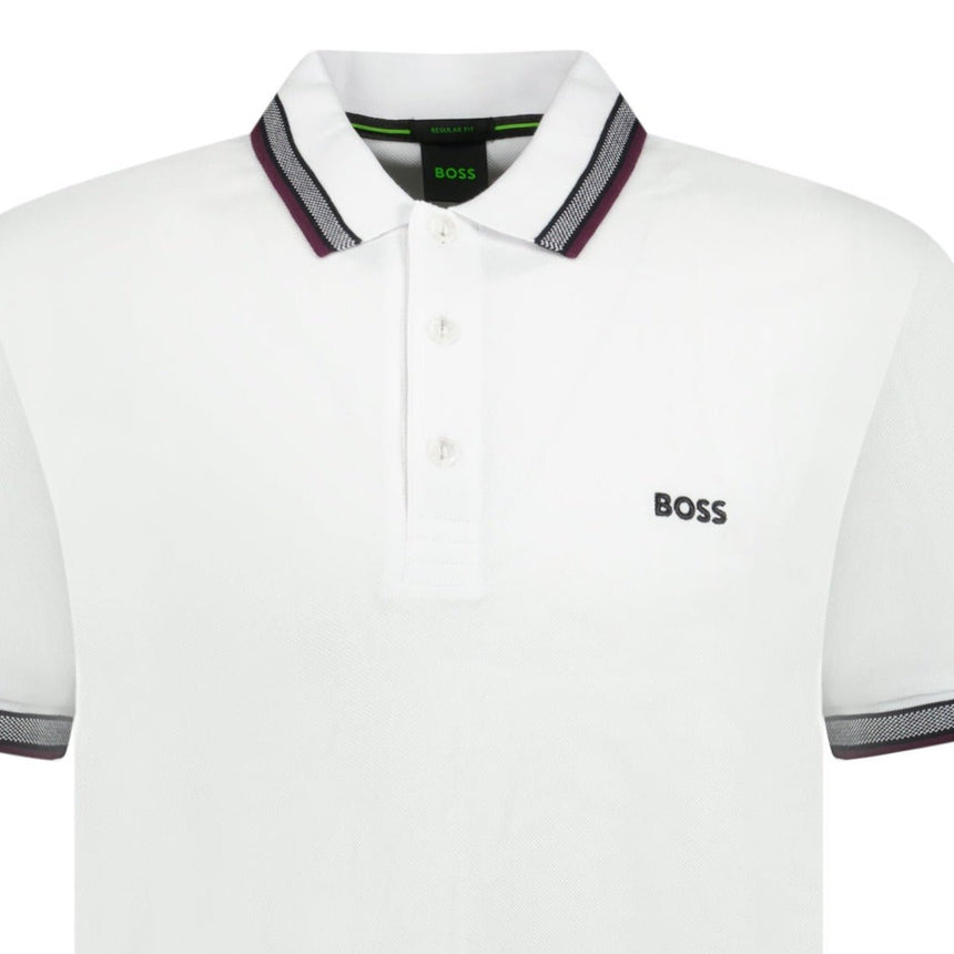 Hugo Boss Paddy Polo Shirt White - Swing Supply - Golf, Casual, Activewear Outlet Sale