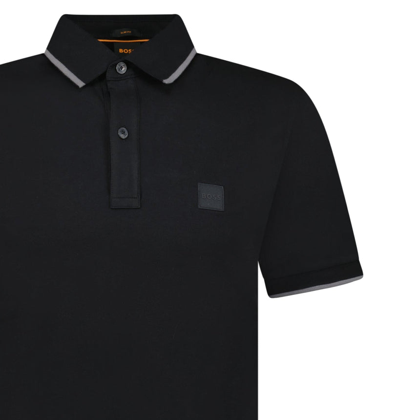 Hugo Boss Passertip Polo T-Shirt in Black - Swing Supply - Golf, Casual, Activewear Outlet Sale