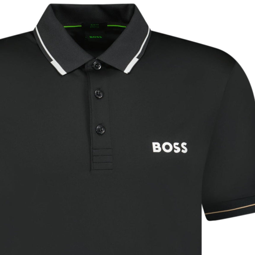 Hugo Boss Paul Pro Polo T-Shirt Black - Swing Supply - Golf, Casual, Activewear Outlet Sale