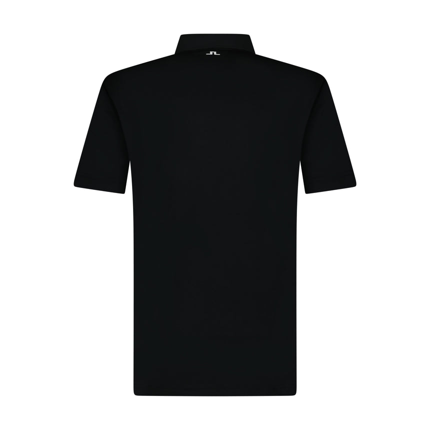 J.LINDEBERG CHAD SLIM FIT POLO BLACK - Swing Supply - Golf Clothing, Shoes & Accessories Sale